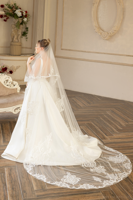 Two Layers Bridal Veil (#LENA) - Dream Dresses by P.M.N.
