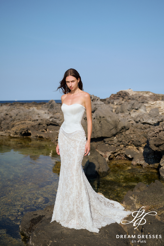 Two-Piece Mermaid Lace Wedding Dress (#MARINA) - Dream Dresses by P.M.N.