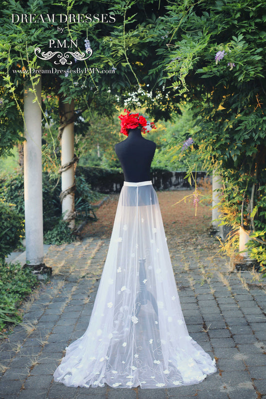 Detachable Tulle Skirt With Couture Detail (Style #SS16305) - Dream Dresses by P.M.N
- 1