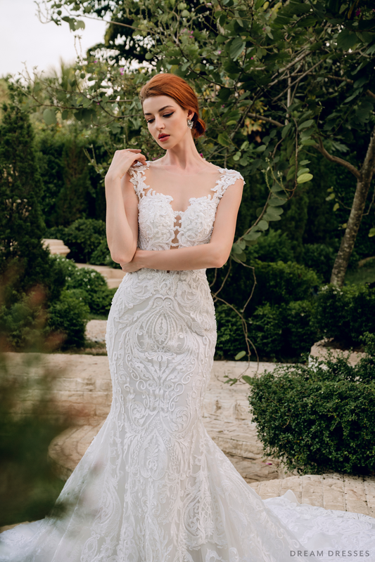 Lace Mermaid Wedding Dress (#ANASTASIA) - Dream Dresses by P.M.N.