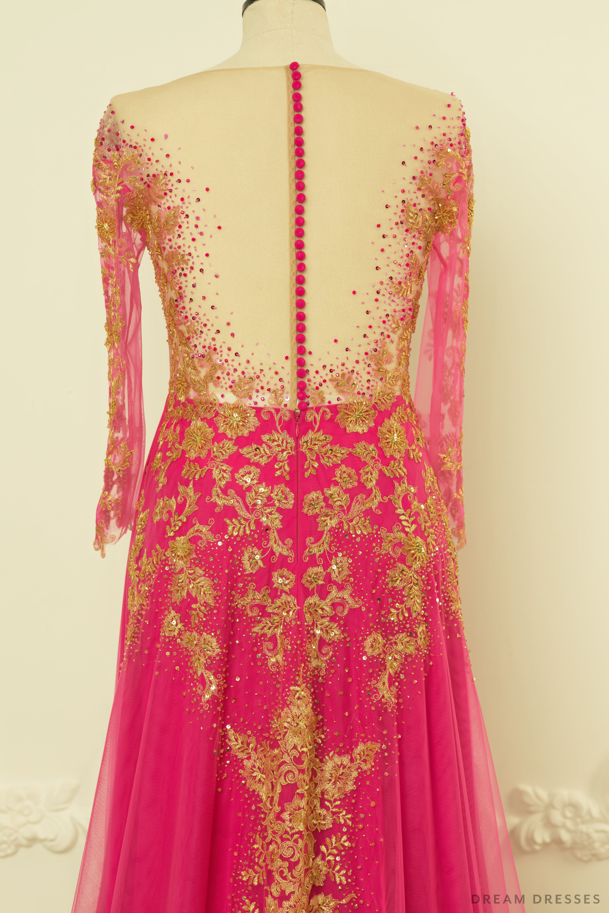 Pink Bridal Ao Dai | Vietnamese Bridal Dress (#MEILIN)