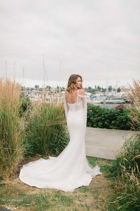 Lace Mermaid Wedding Dress (#Aceline) - Dream Dresses by P.M.N.