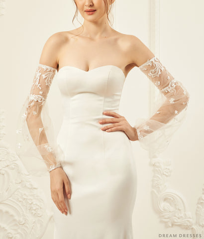 Detachable Sleeves for Wedding Dress (#ANAIS)