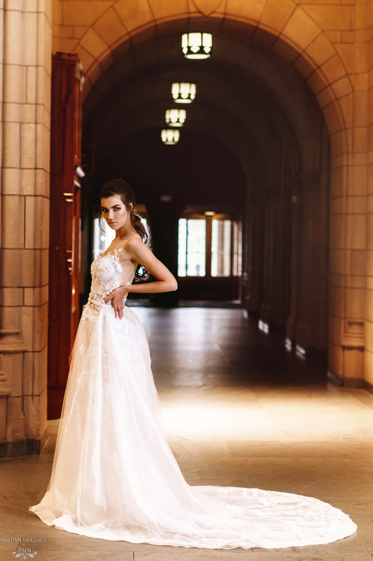 Couture Detachable Bridal Skirt (#Berthe) - Dream Dresses by P.M.N
- 1