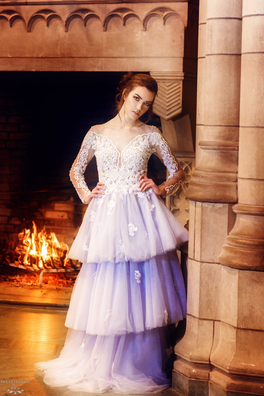 Tiered Tulle Ball Gown (#Cherilyn) - Dream Dresses by P.M.N
- 1