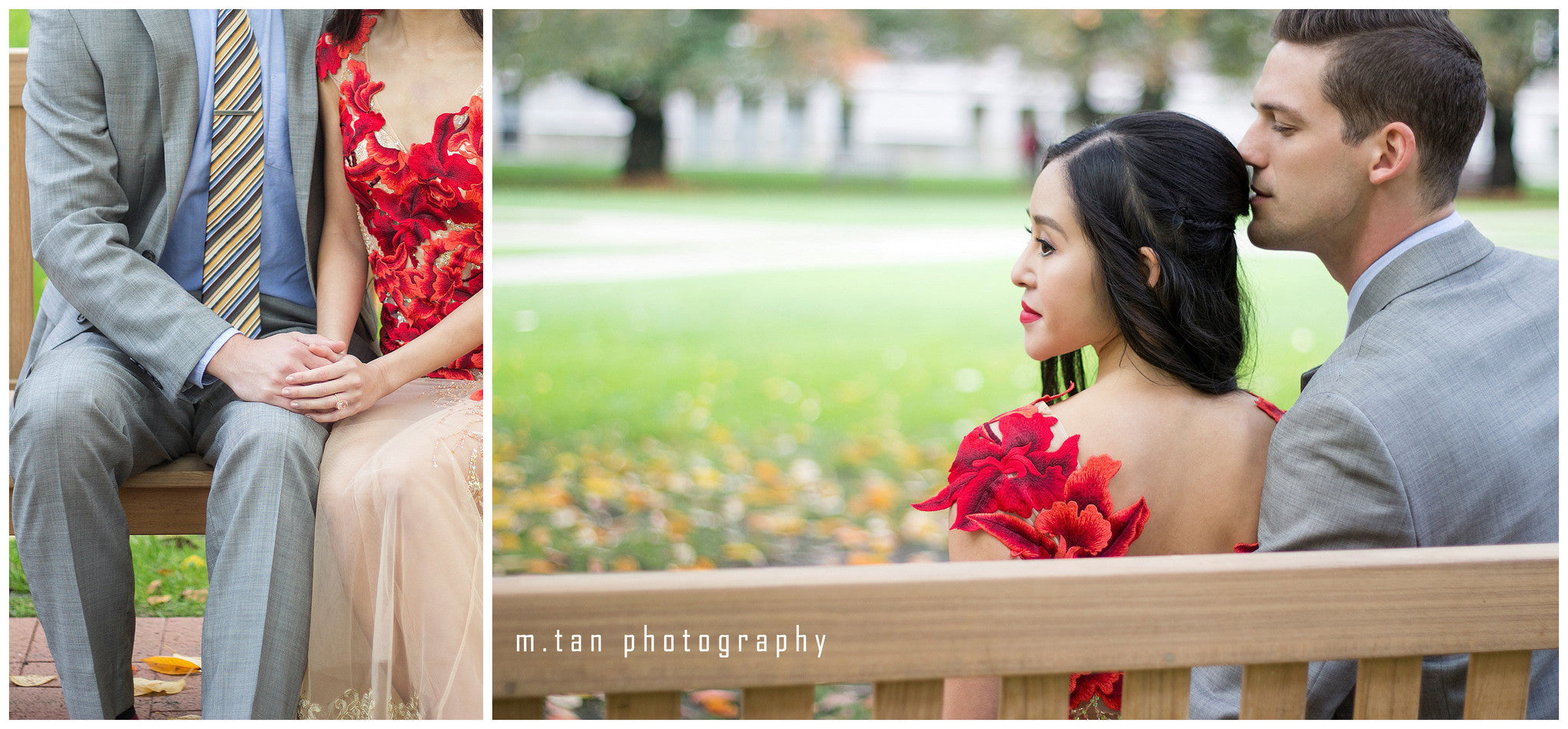 Sexy Tulle Beige Evening Gown with All Over Red Embroidery (#Vivien )