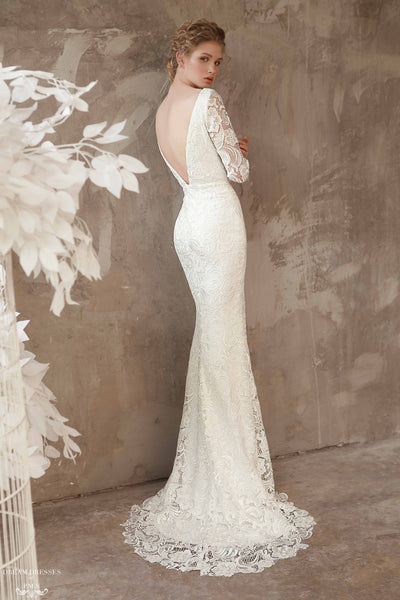 Elise Long Sleeve Lace Wedding Dress | Dream Dresses