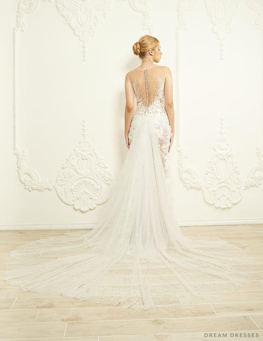 Glitter & Pearls Detachable Bridal Skirt (#Hera) - Dream Dresses by P.M.N.