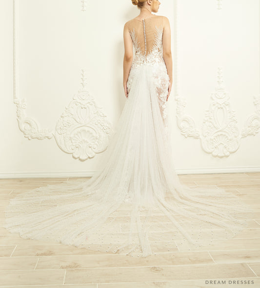 Glitter & Pearls Detachable Bridal Skirt (#Hera) - Dream Dresses by P.M.N.