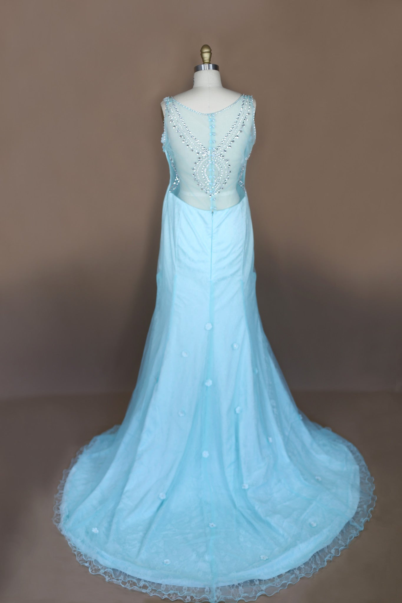 Mermaid Wedding Dress with Illusion Back (#JUDY)