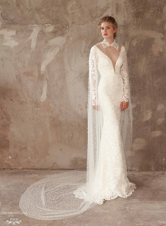 Cathedral Bridal Cape (#ITALA) - Dream Dresses by P.M.N.