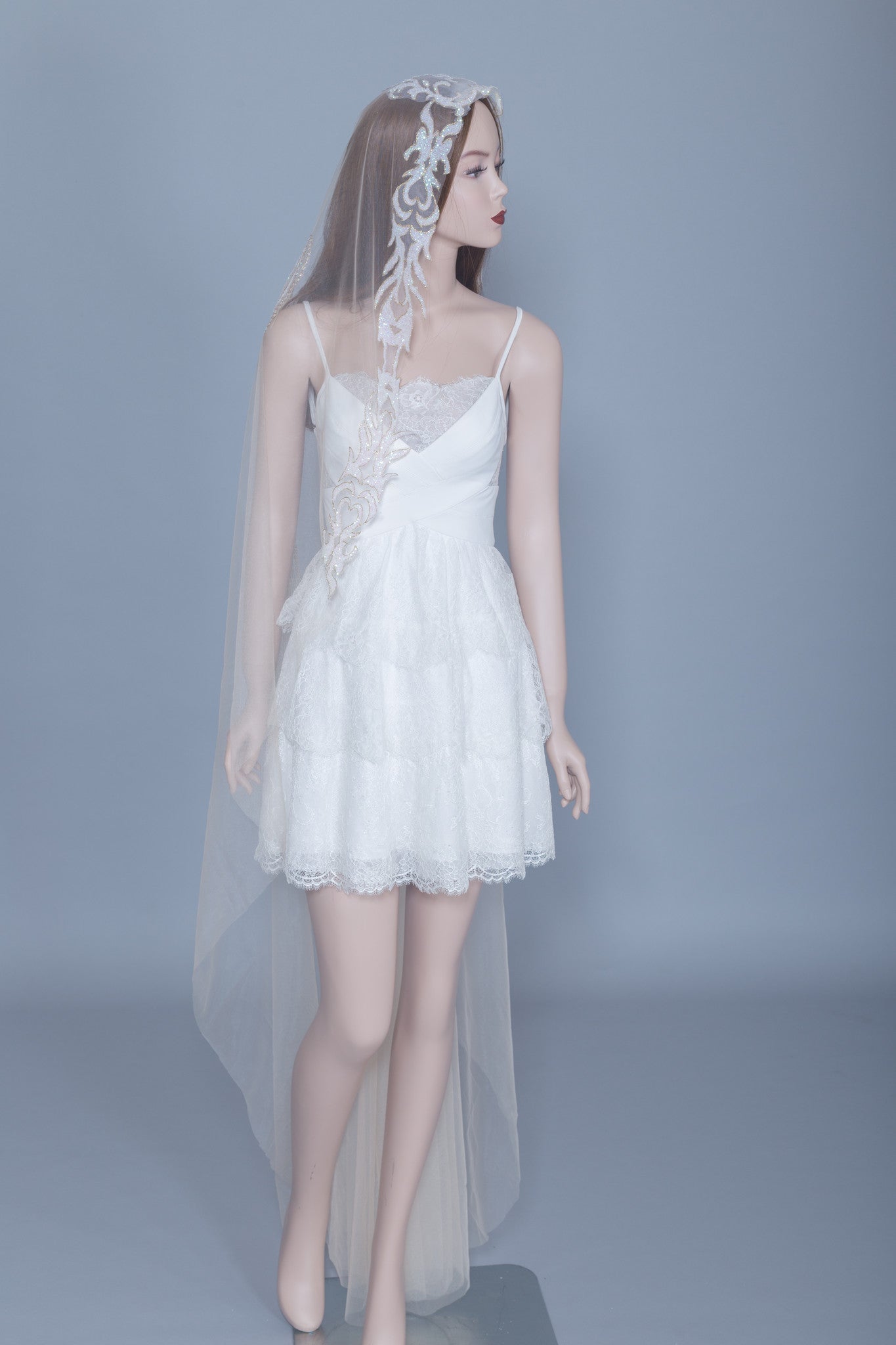 Embellished Wedding Veil (#Amara)