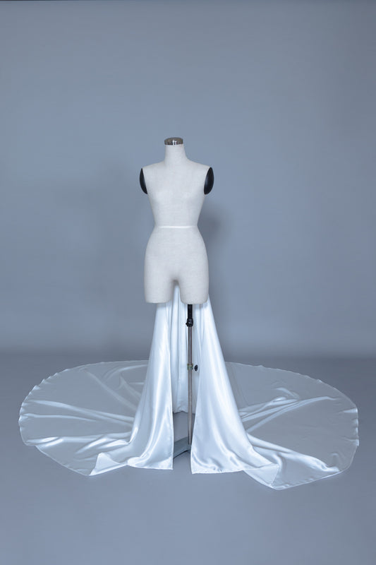 Detachable Satin Wedding Train (#Calixta) - Dream Dresses by P.M.N
- 1