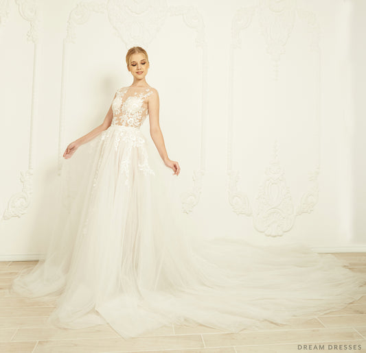 A-line Lace Wedding Dress (#Lavinia) - Dream Dresses by P.M.N.