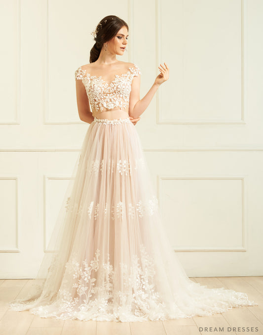 Two-Piece Wedding Dress (#Amelia) - Dream Dresses by P.M.N.