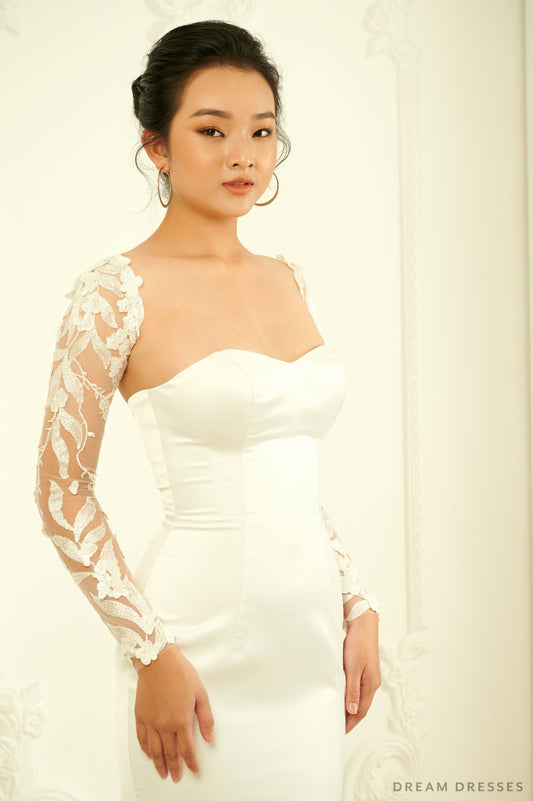 Detachable Long Sleeves for Wedding Dress (#CHIARA) - Dream Dresses by P.M.N.
