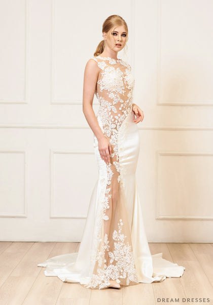 Illusion Cut-Out Wedding Dress Lucille