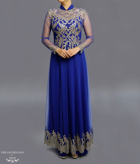 Blue Ao Dai / Mother of The Bride Ao Dai (#SOFIA) - Dream Dresses by P.M.N.