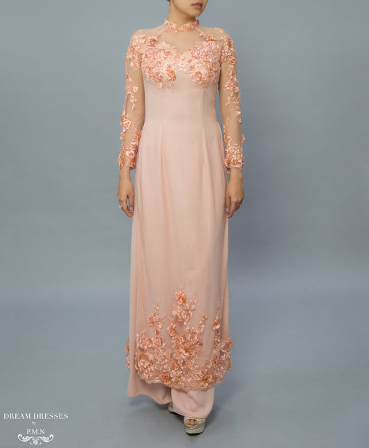 Lace Ao Dai / Mother of The Bride Ao Dai (#MAIYA) - Dream Dresses by P.M.N.