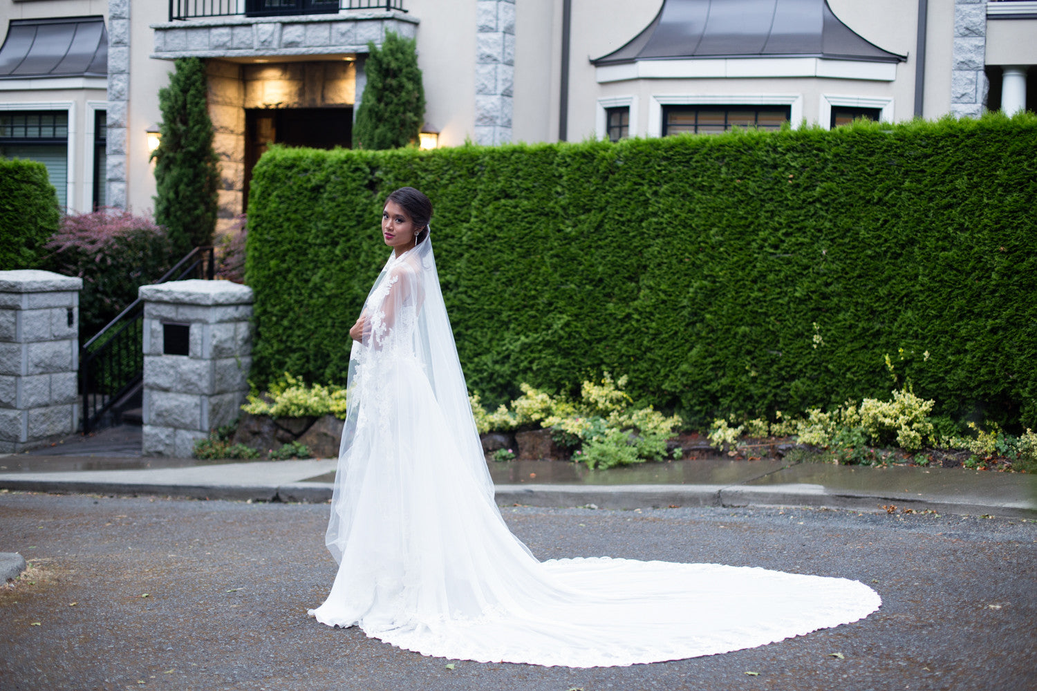 Detachable Cathedral Chiffon Train (Style #PB190) - Dream Dresses by P.M.N
- 1