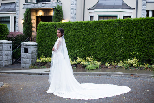 Detachable Cathedral Chiffon Train (Style #PB190) - Dream Dresses by P.M.N
- 1