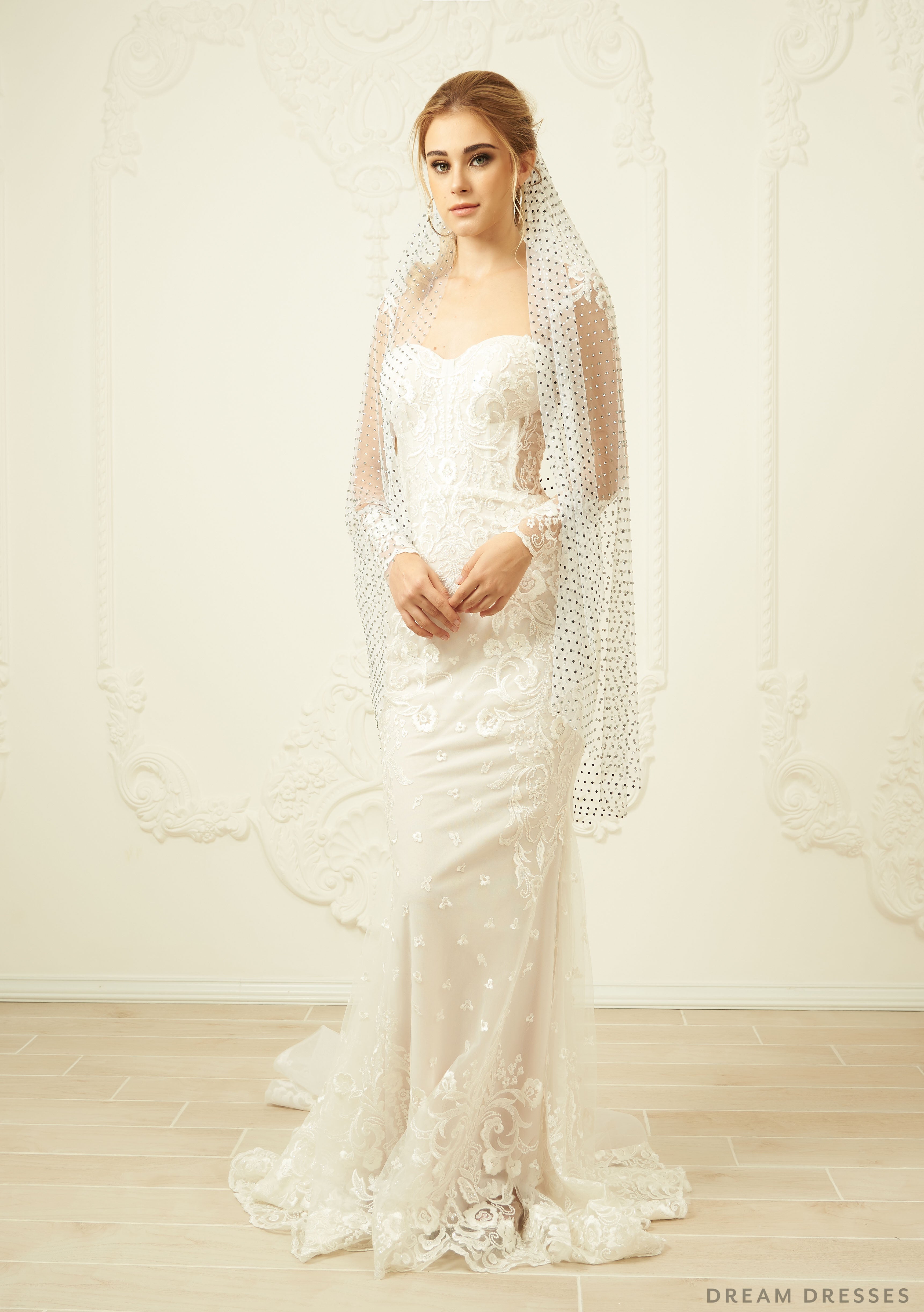 Wedding Veil With Crystals (#Roseta)