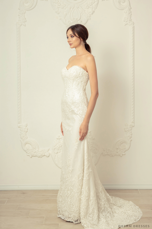 Lace Mermaid Wedding Dress (#Luciana) - Dream Dresses by P.M.N.