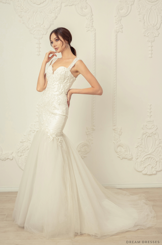 Luxury Trumpet Wedding Dress (#Bianca) - Dream Dresses by P.M.N.