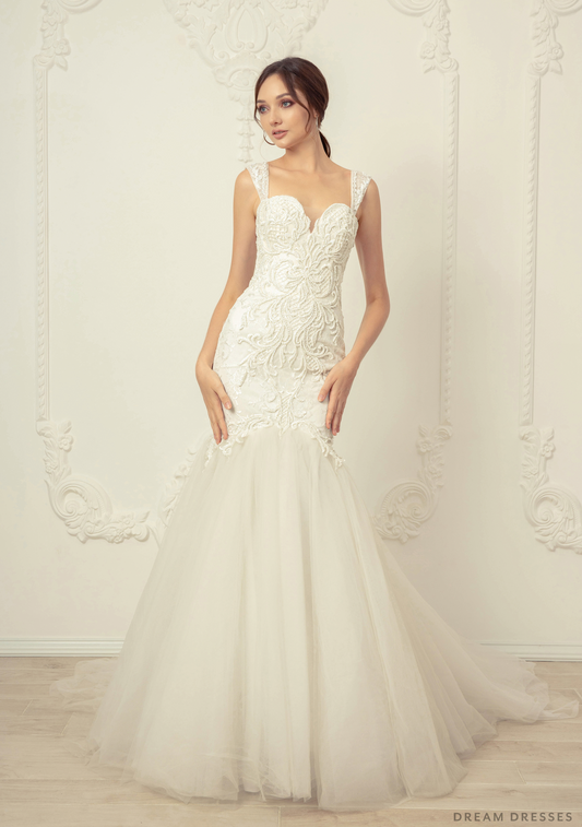 Luxury Trumpet Wedding Dress (#Bianca) - Dream Dresses by P.M.N.