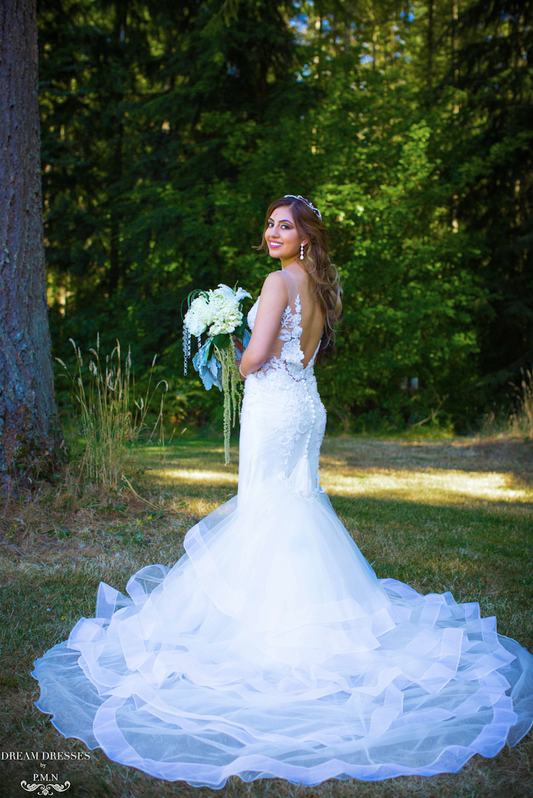 Detachable Train for Wedding Dress (#Charee) - Dream Dresses by P.M.N.