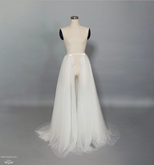 Tulle Detachable Bridal Overskirt (#Laila) - Dream Dresses by P.M.N.
