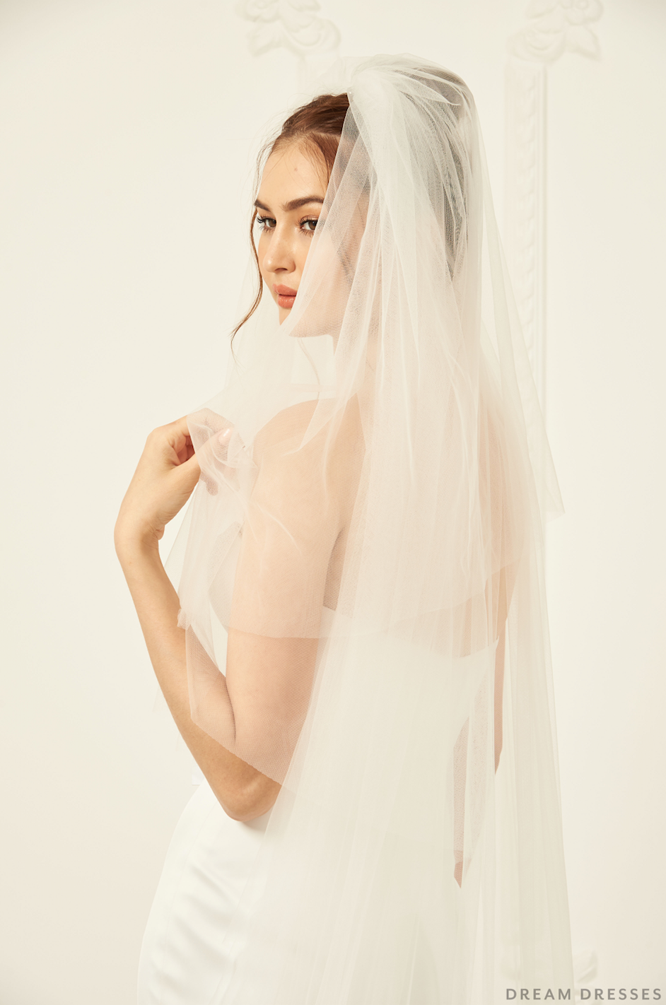 Drop Veil with Blusher (#Dione)