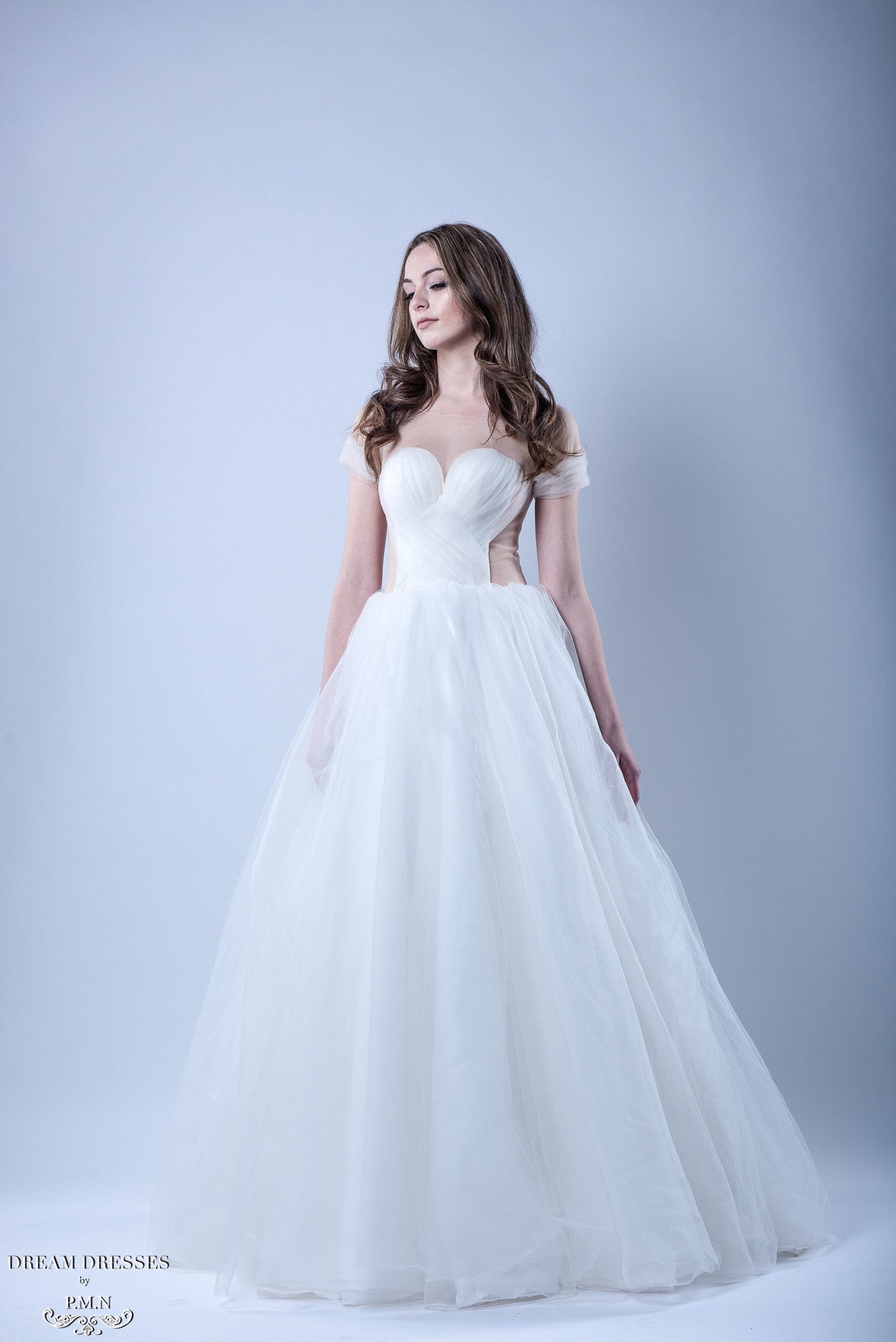 Tulle Ball Gown Wedding Dress (#Kennadie) - Dream Dresses by P.M.N
- 1
