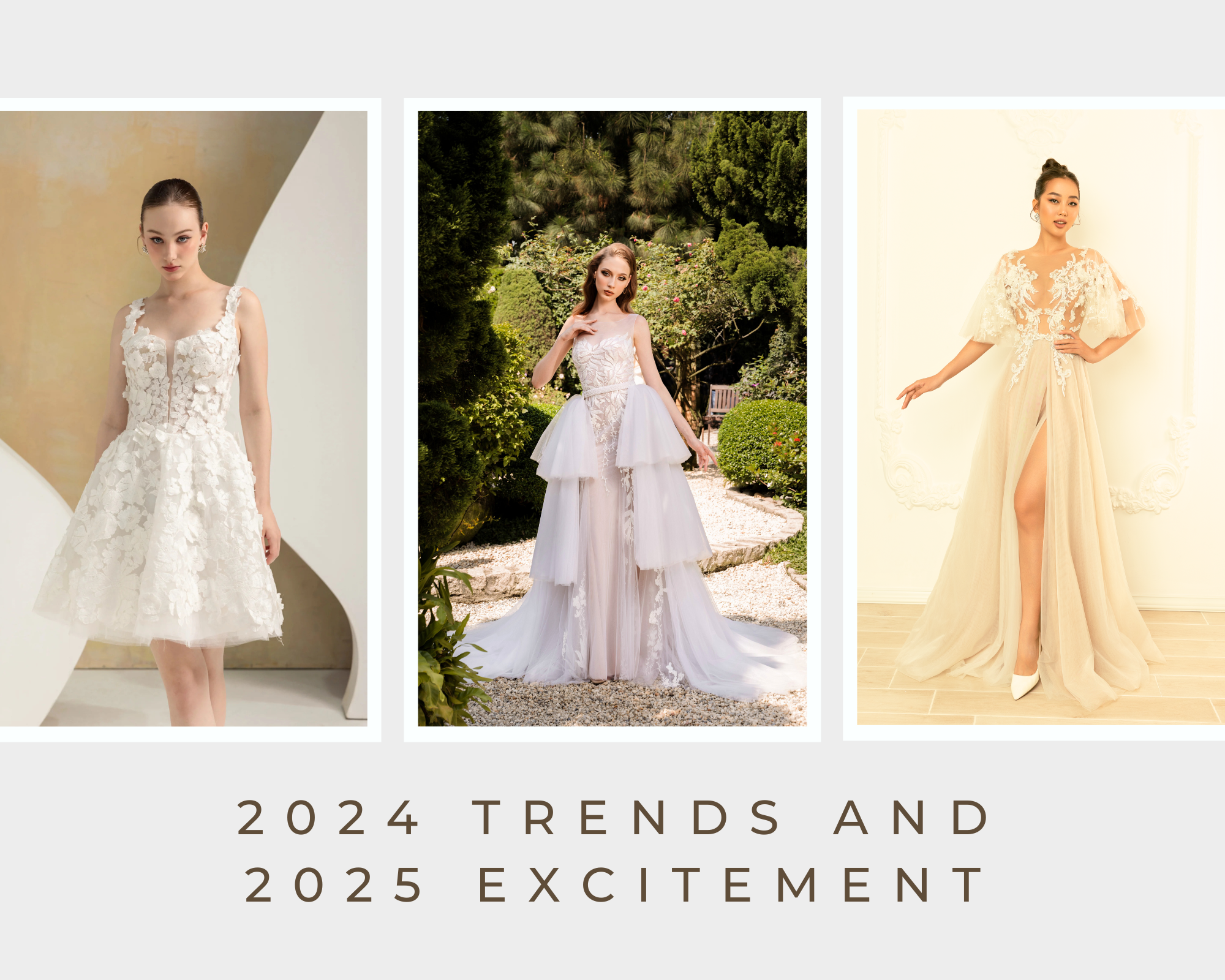 REFLECTING ON 2024 WEDDING DRESS TRENDS AND EXCITEMENT FOR 2025