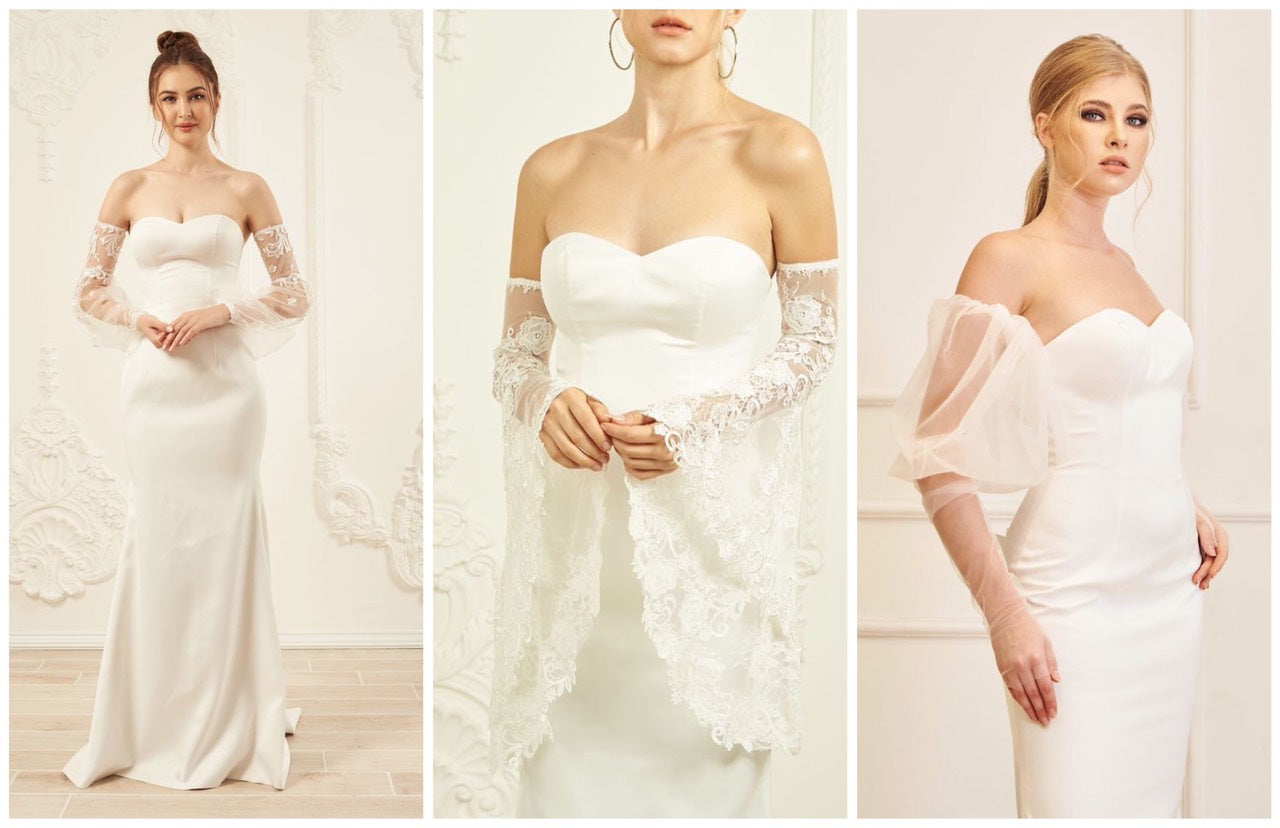 DETACHABLE BRIDAL SLEEVES
