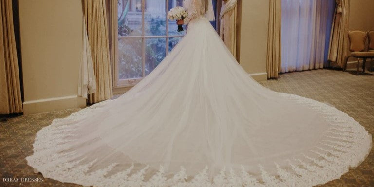8 Wedding Dress Trains That Make a Grand Entrance - Your Style Guide