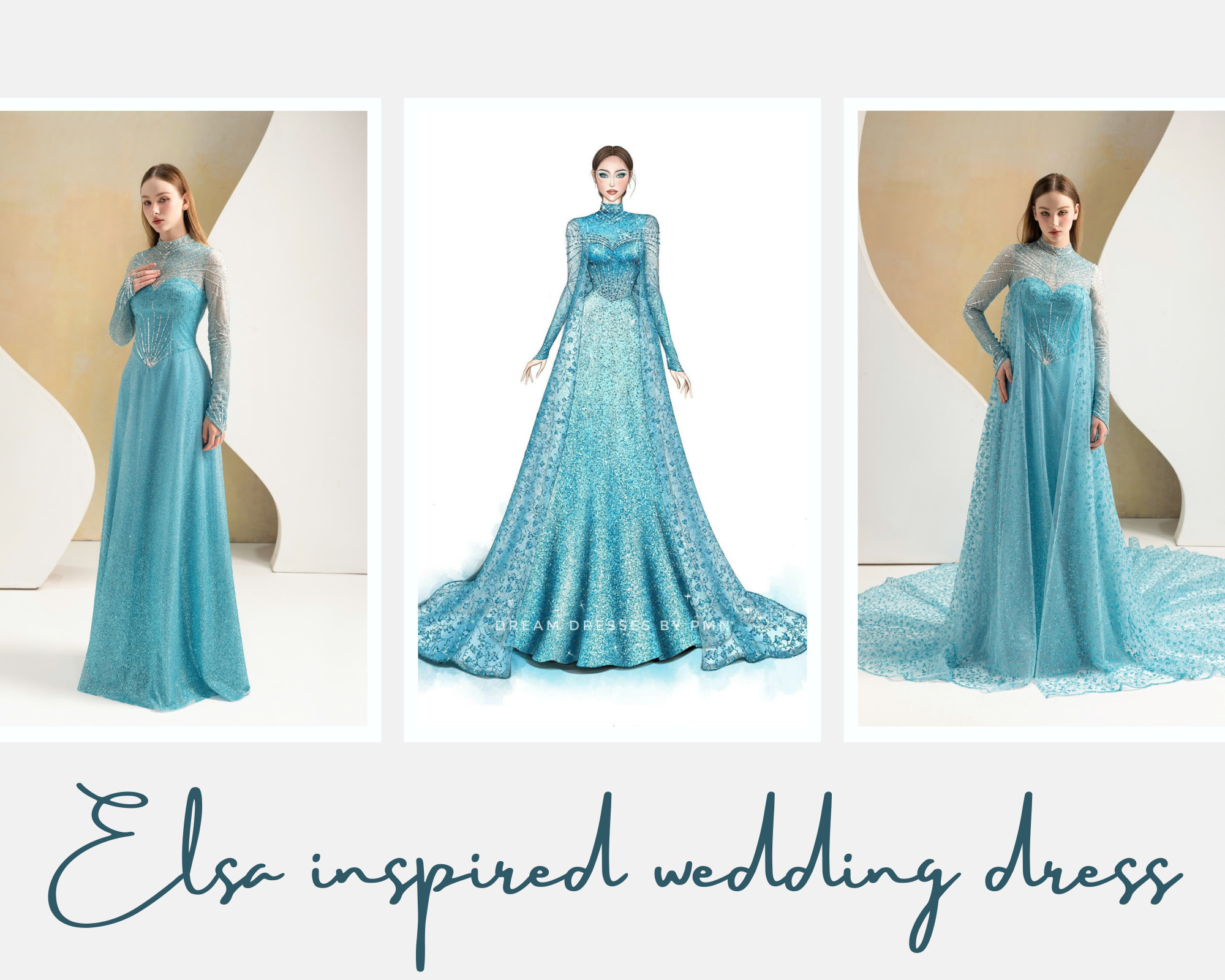 UNLEASH YOUR INNER ICE QUEEN WITH OUR STUNNING ELSA-INSPIRED GOWN