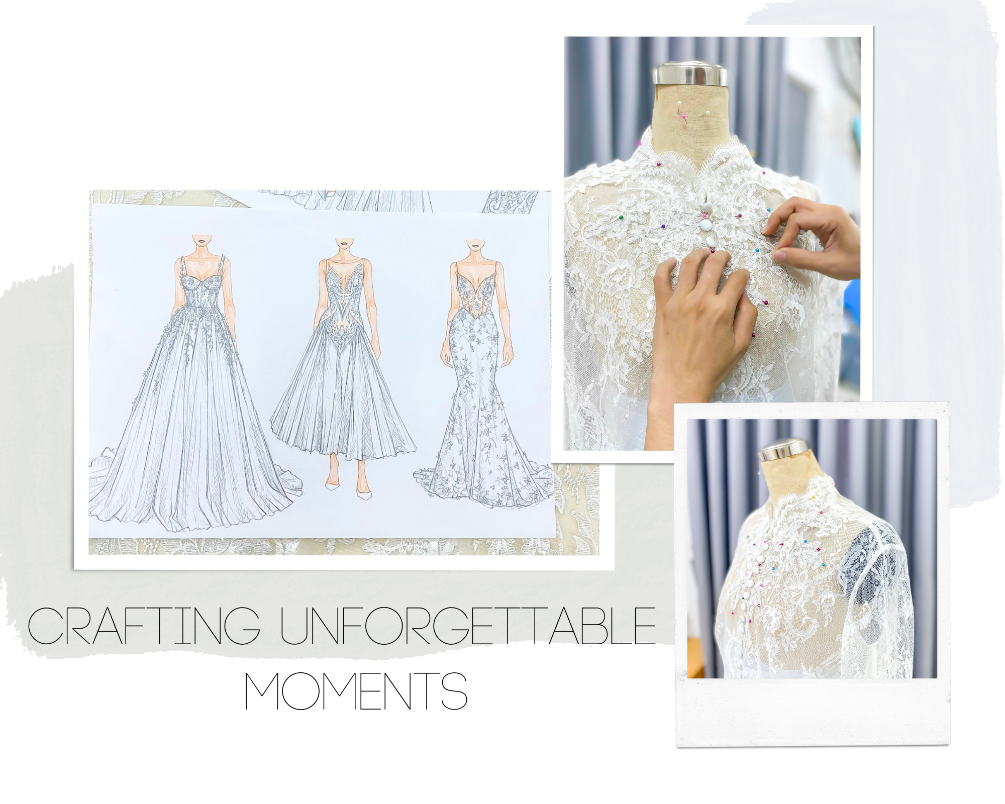 CRAFTING UNFORGETTABLE MOMENTS WITH CUSTOM-MADE WEDDING GOWNS