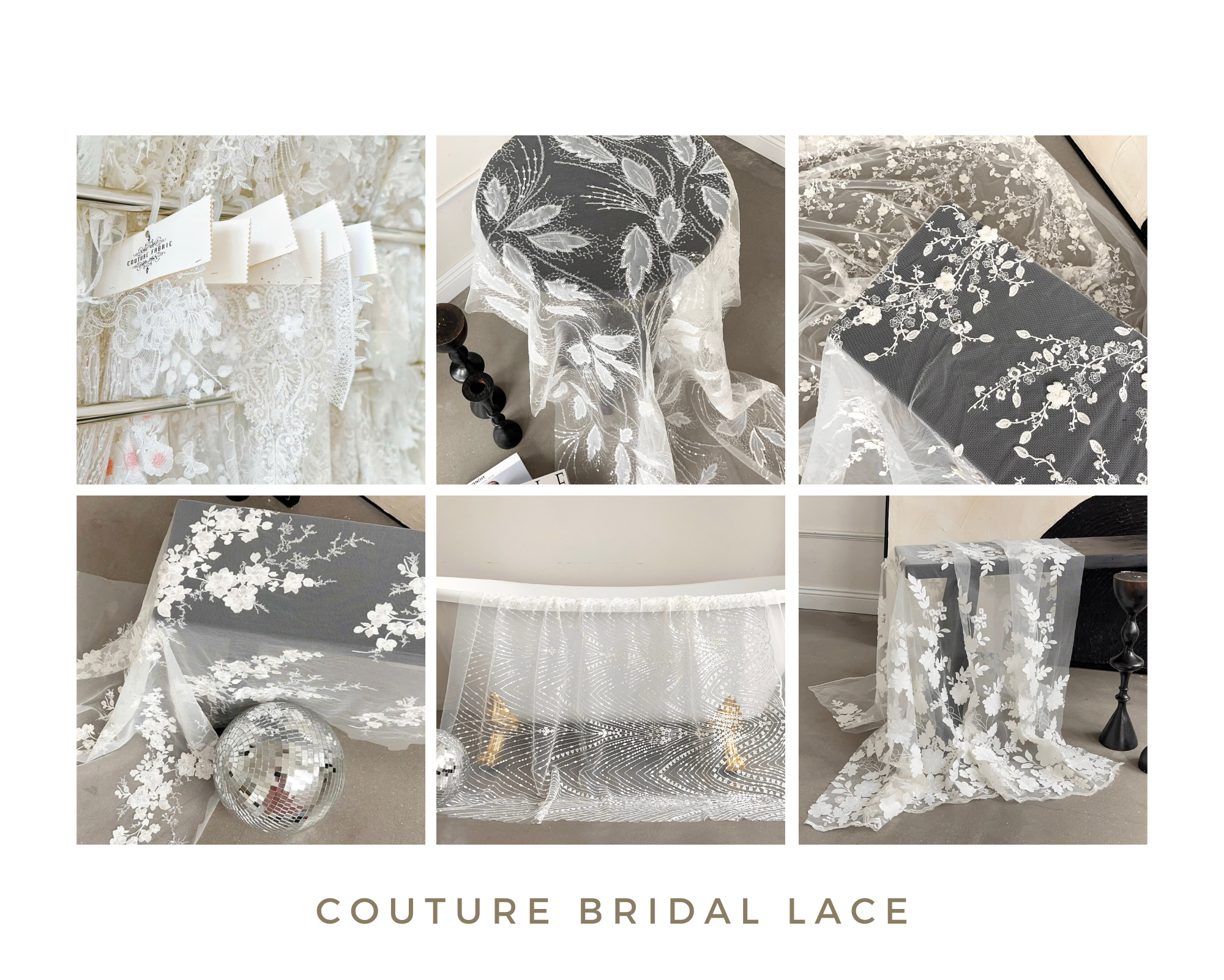 INTRODUCING OUR COUTURE LACE SAMPLES