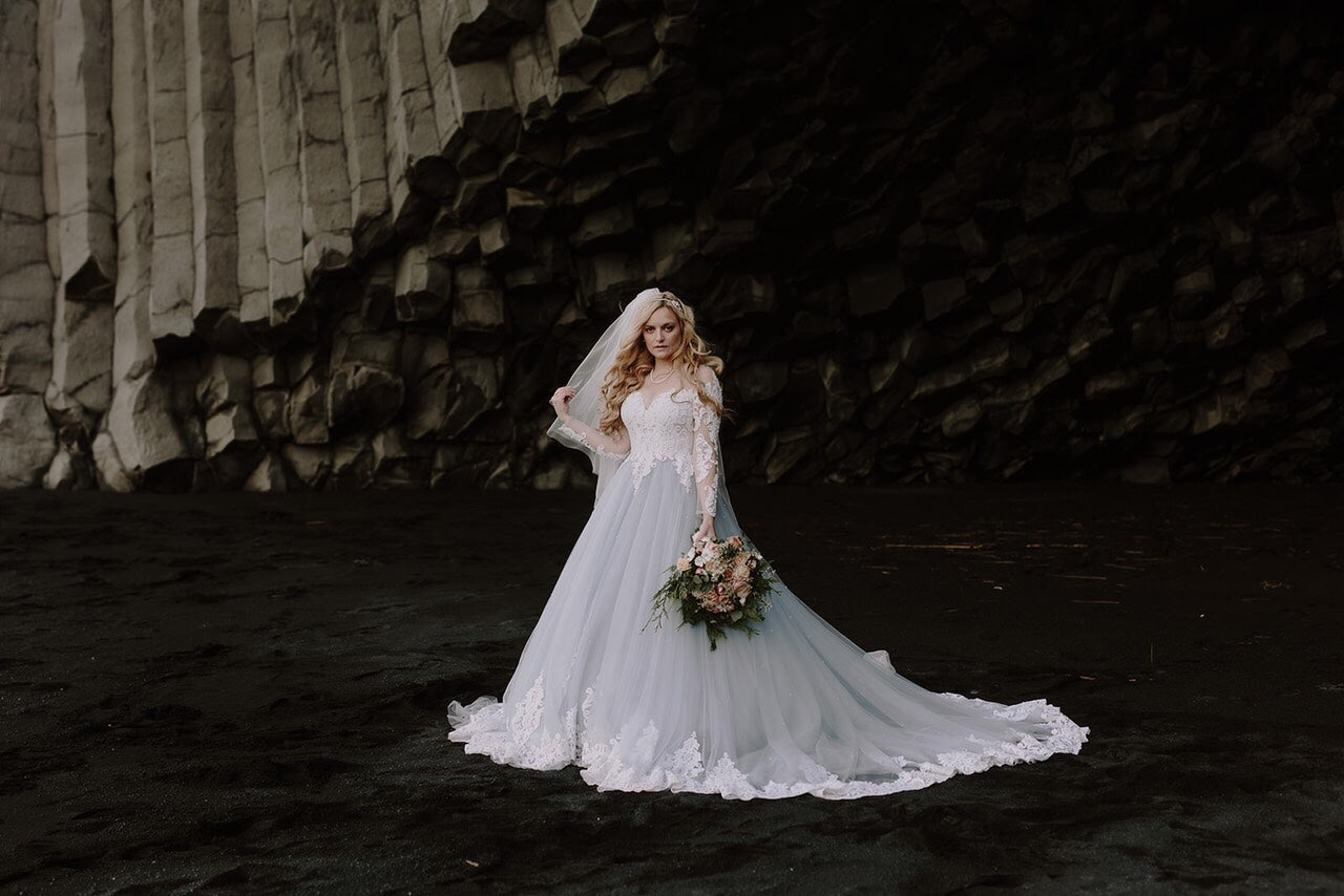 BRIDE IN BLUE