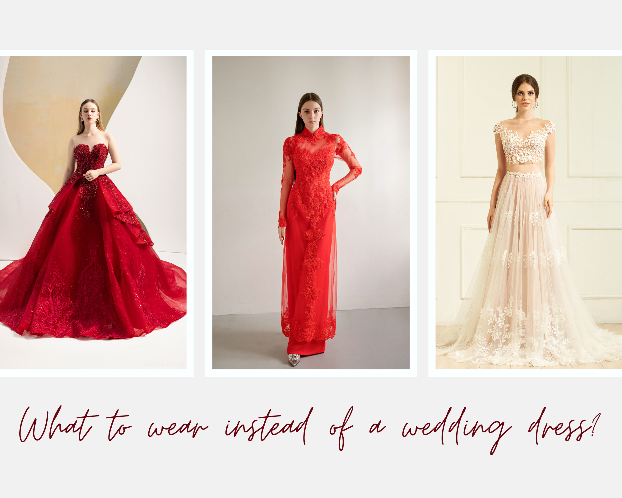 WHAT CAN A BRIDE WEAR INSTEAD OF A WEDDING DRESS?