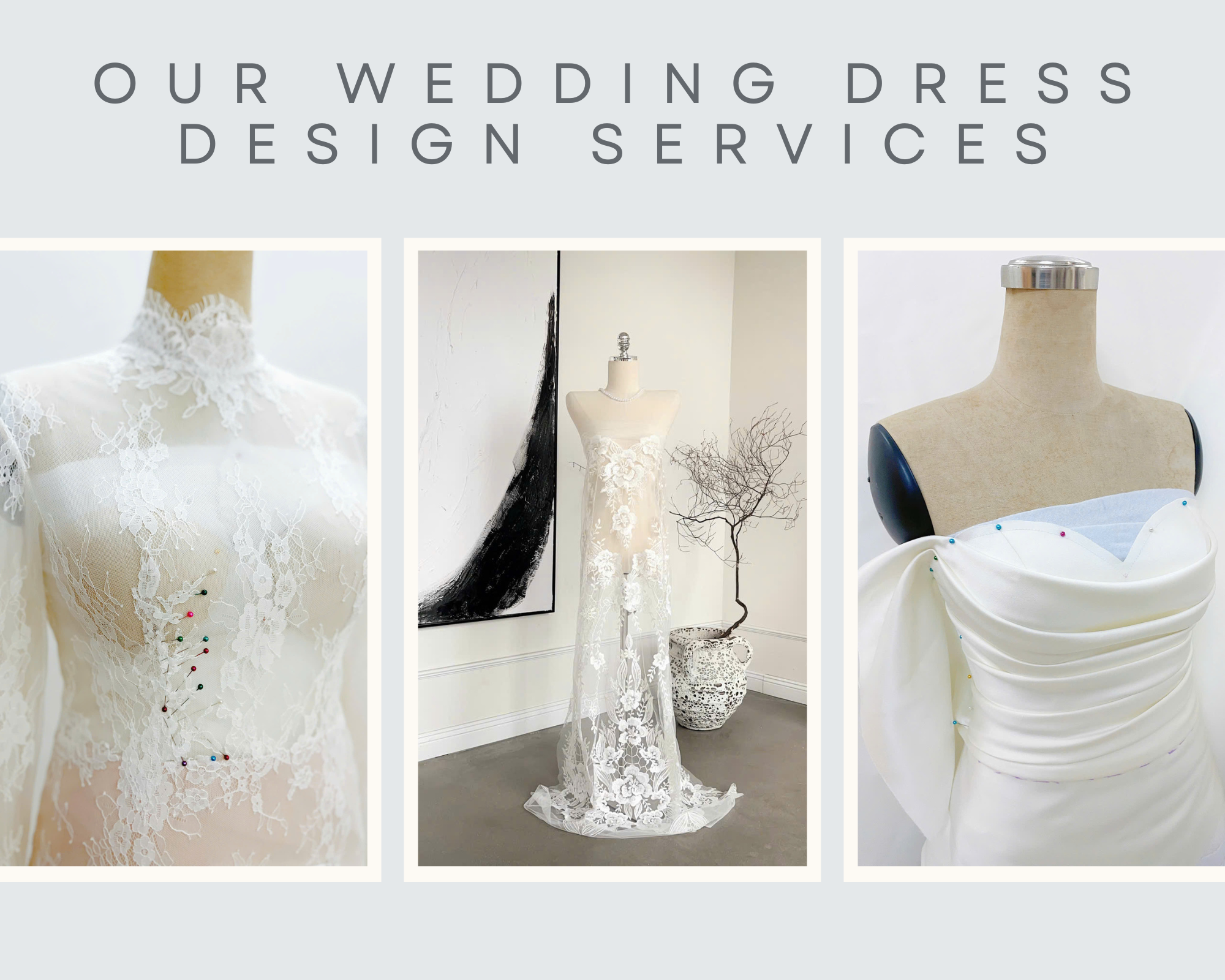 WHAT WEDDING GOWN SERVICES DO WE OFFER AT DREAM DRESSES BY PMN?