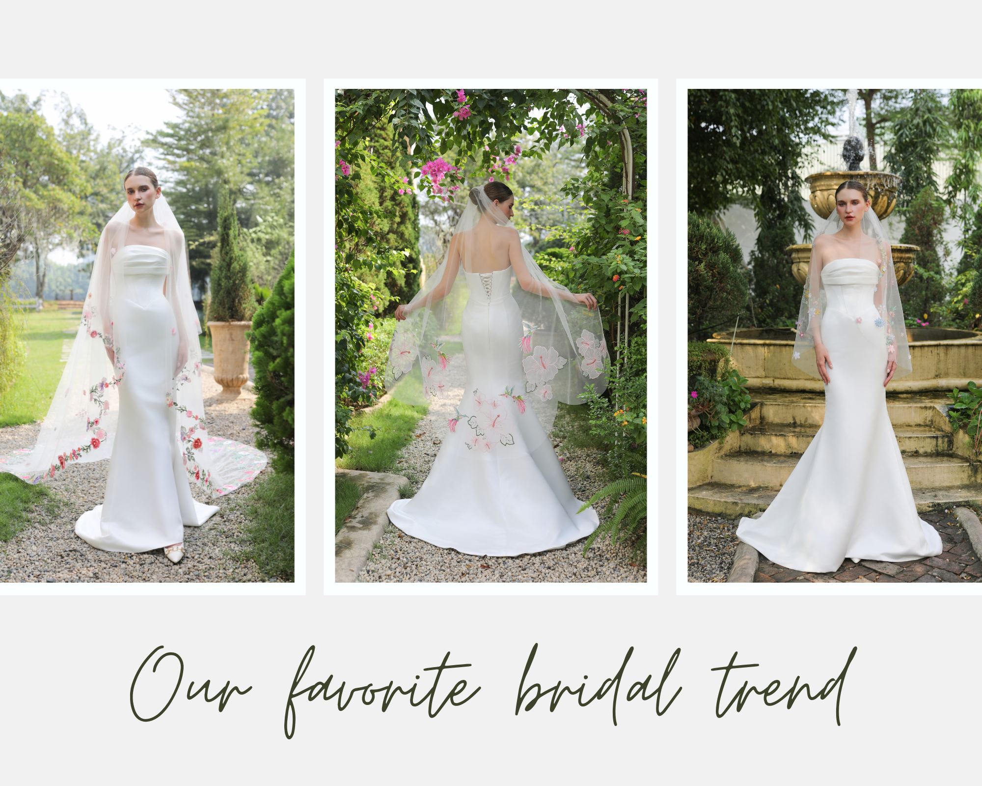THE BRIDAL VEIL TREND WE CAN’T STOP OBSESSING OVER: COLORFUL FLORAL LACE VEILS