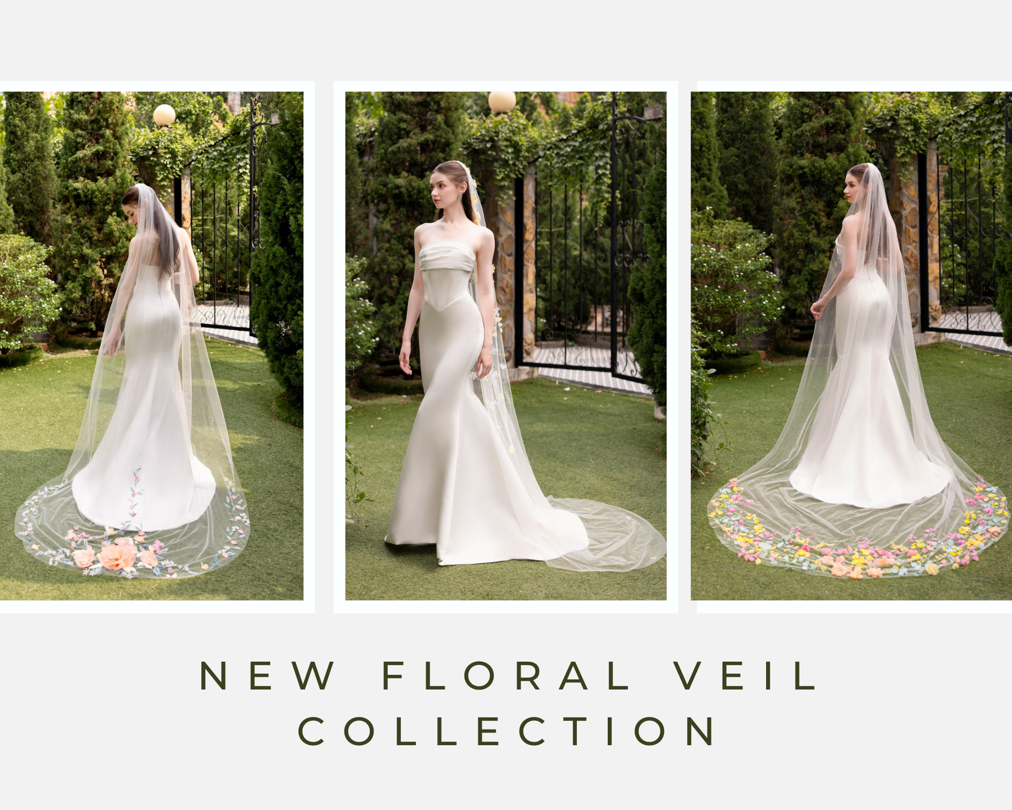 FABULOUS FLORAL BRIDAL VEIL COLLECTION