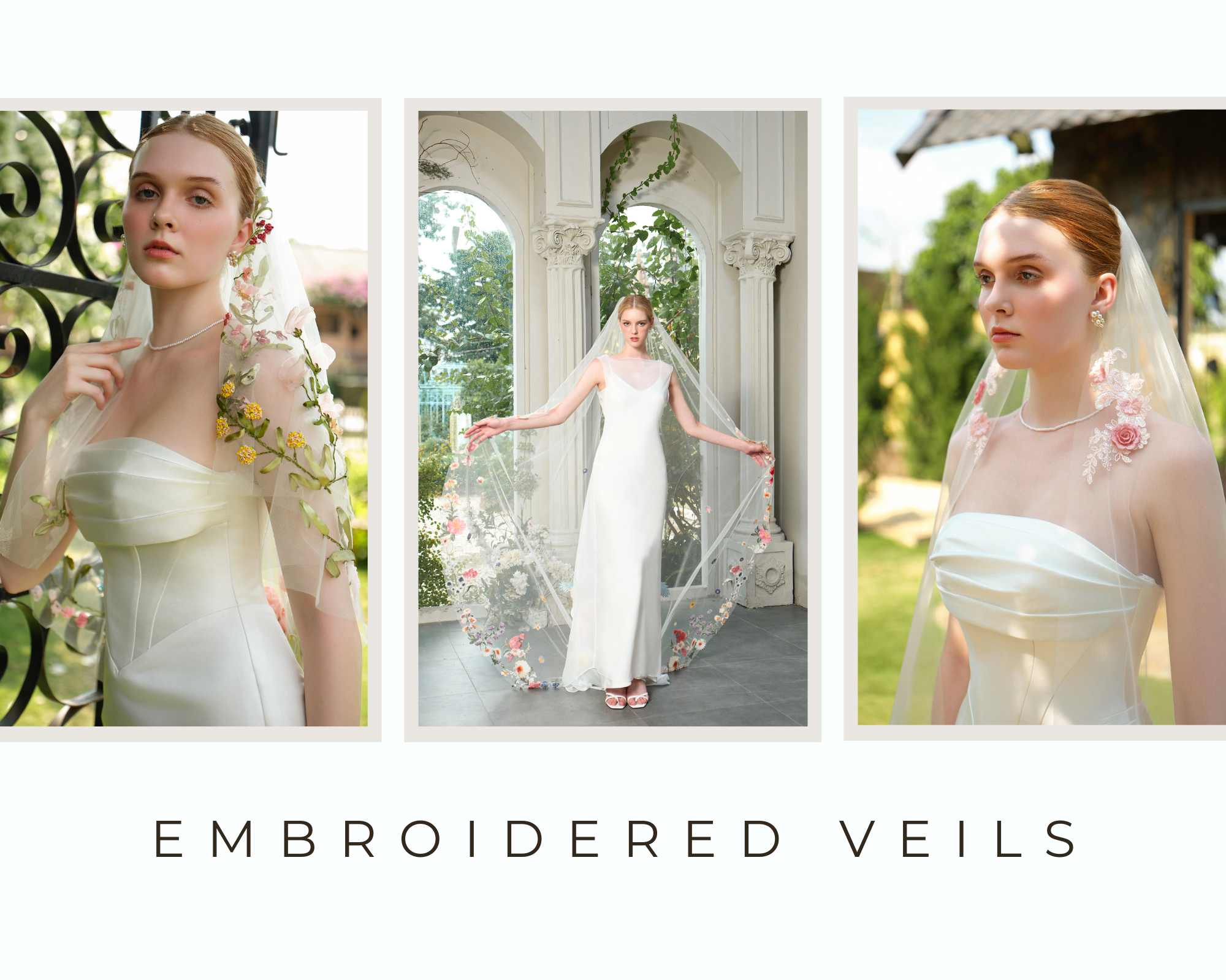 THE MISSING PIECE FROM YOUR WEDDING DAY LOOK: THE EMBROIDERED VEIL