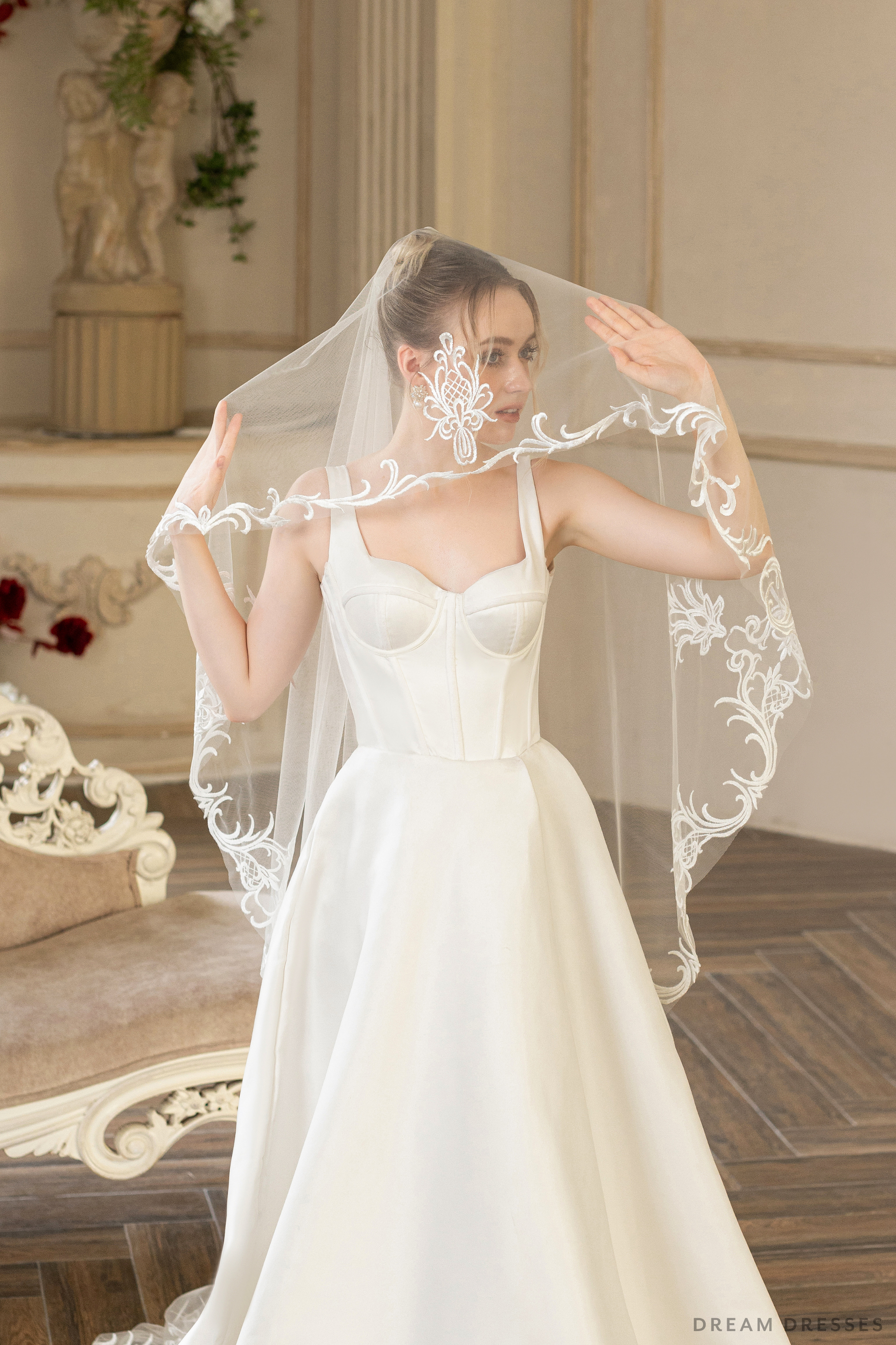 Two Layers Bridal Veil (#LENA) - Dream Dresses by P.M.N.