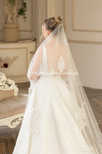 Two Layers Bridal Veil (#LENA) - Dream Dresses by P.M.N.