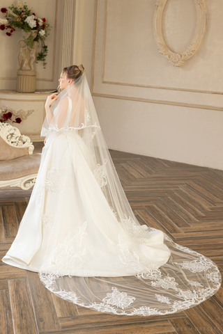 Two Layers Bridal Veil (#LENA)