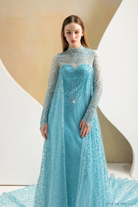 Stunning Elsa-Inspired Grown with Detachable Cape (#Elsa) - Dream Dresses by P.M.N.