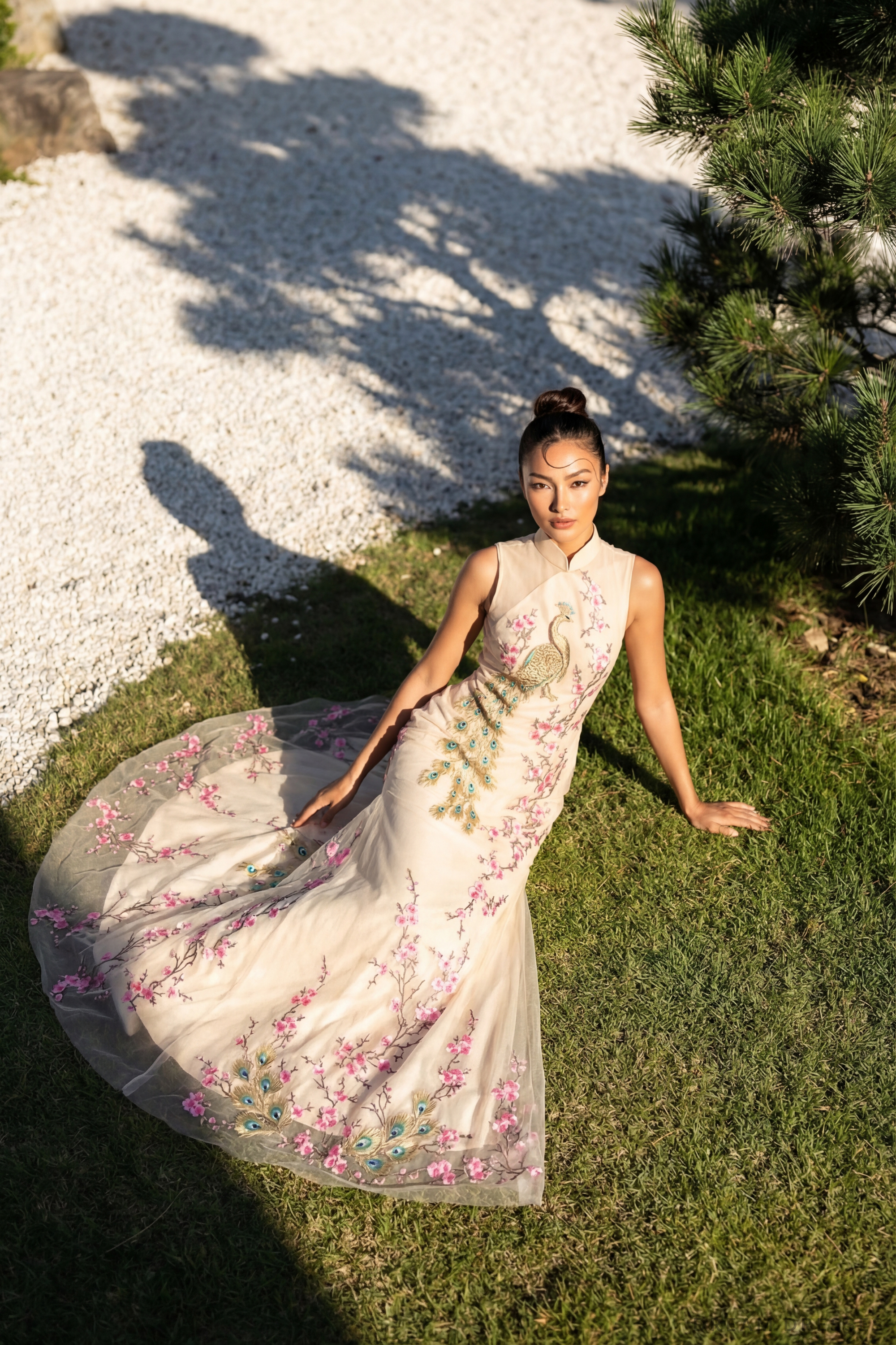 Bridal Cheongsam | Couture Lace Modern Cheongsam Bridal Dress (#XIAN)